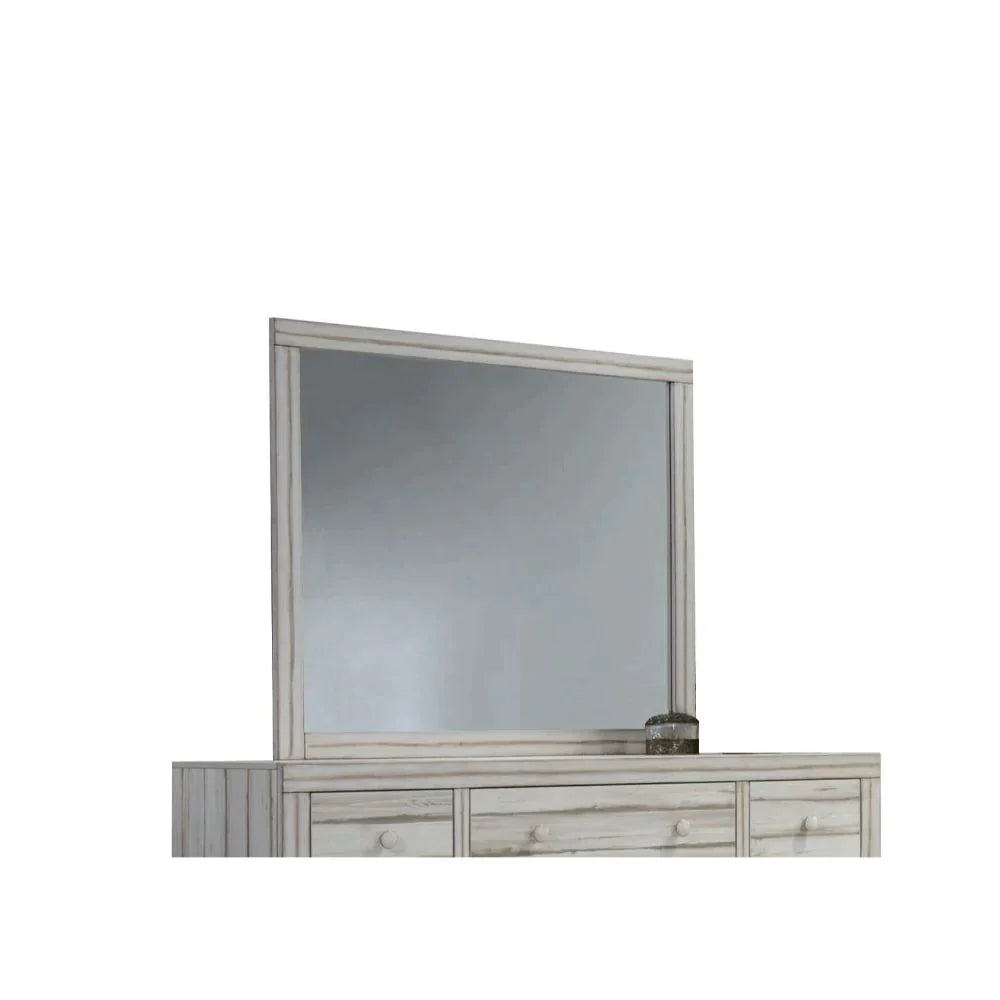 Shayla Antique White Mirror Model 23984 By ACME Furniture
