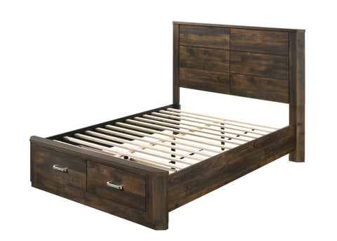 Elettra Rustic Walnut Queen Bed Model 24200Q By ACME Furniture