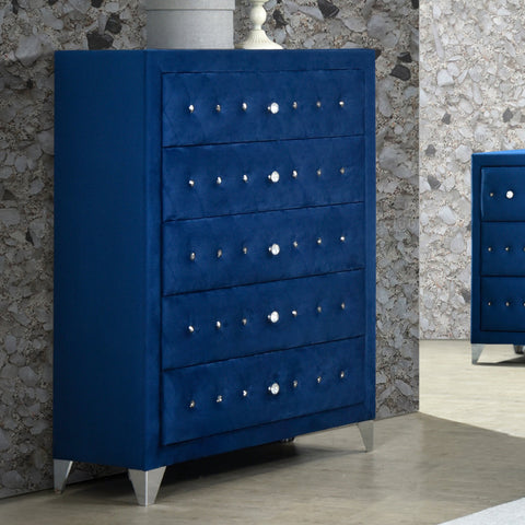 ACME Dante Blue Velvet Dante Chest Model 24226