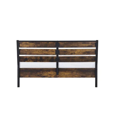 Juvanth Rustic Oak & Black Finish Queen Bed Model 24250Q By ACME Furniture