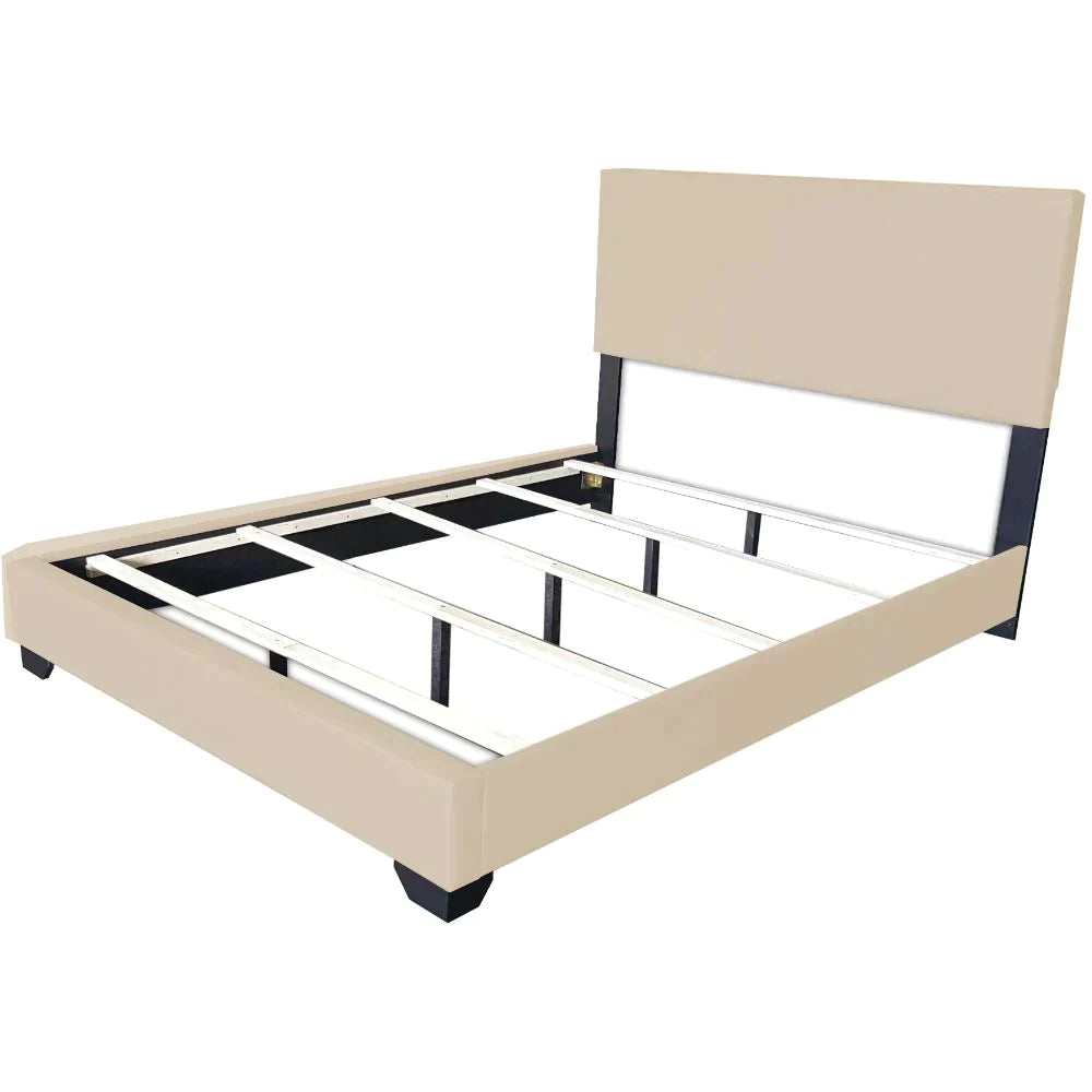 Ireland III Beige PU Eastern King Bed Model 24277EK By ACME Furniture