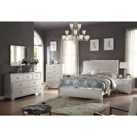 Voeville II Platinum Eastern King Bed Model 24837EK By ACME Furniture