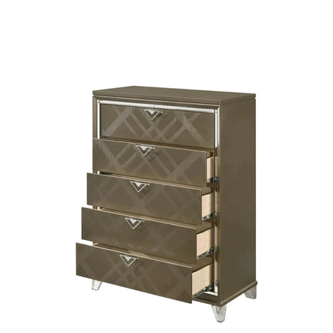 Skylar Dark Champagne Chest Model 25326 By ACME Furniture