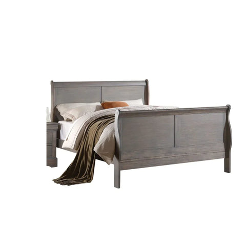 Louis Philippe III Antique Gray Full Bed Model 25510F By ACME Furniture