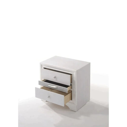 Naima White Nightstand Model 25773 By ACME Furniture