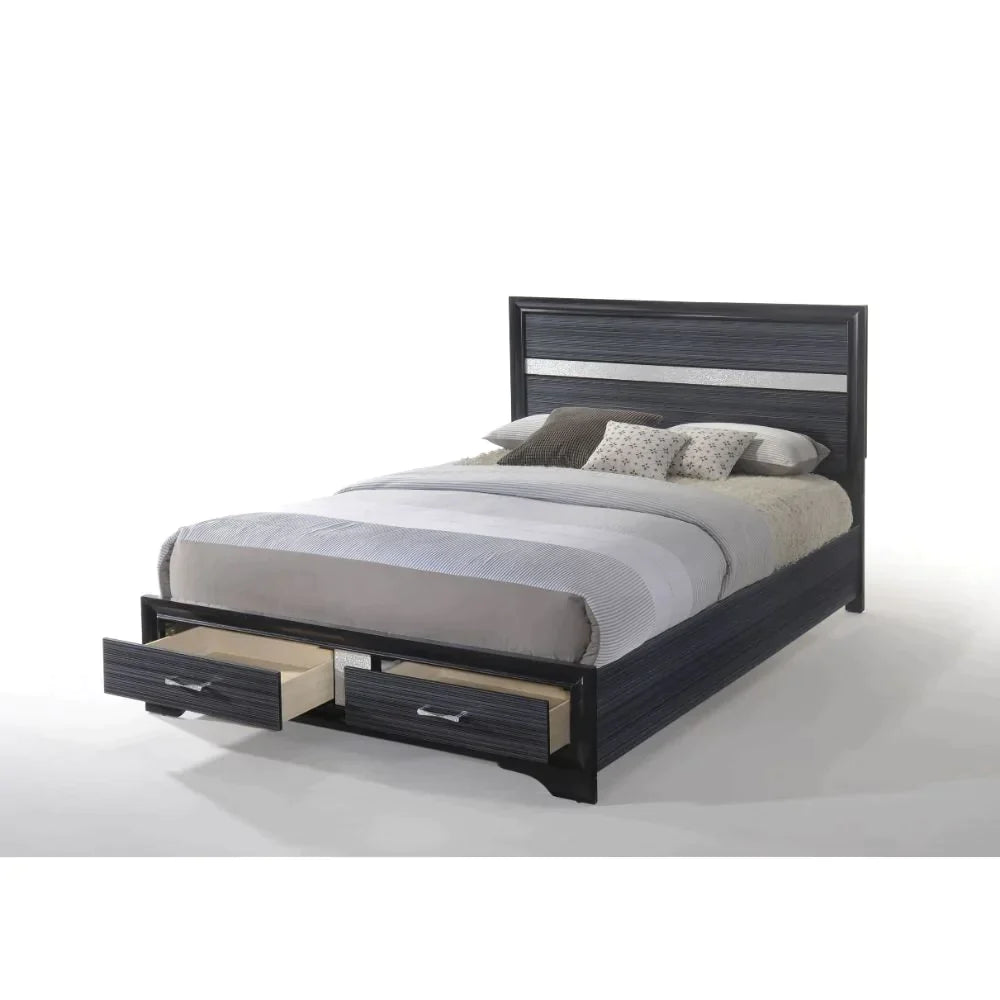 Naima Black Queen Bed Model 25900Q By ACME Furniture