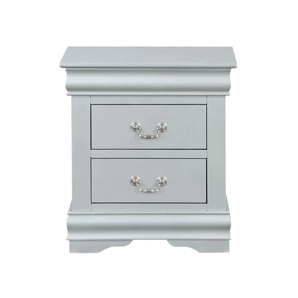 Louis Philippe III Platinum Nightstand Model 26703 By ACME Furniture