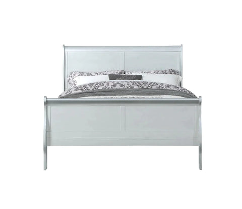 Louis Philippe Platinum Eastern King Bed Model 26727EK By ACME Furniture