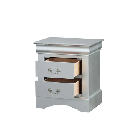 Louis Philippe Platinum Nightstand Model 26733 By ACME Furniture