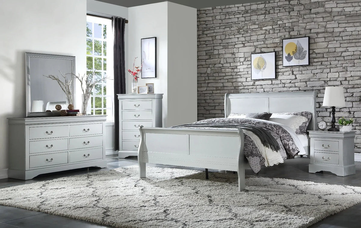 Louis Philippe Platinum Twin Bed Model 26740T By ACME Furniture