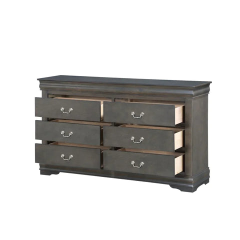 Louis Philippe Dark Gray Dresser Model 26795 By ACME Furniture