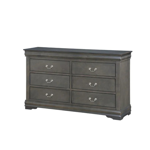 Louis Philippe Dark Gray Dresser Model 26795 By ACME Furniture