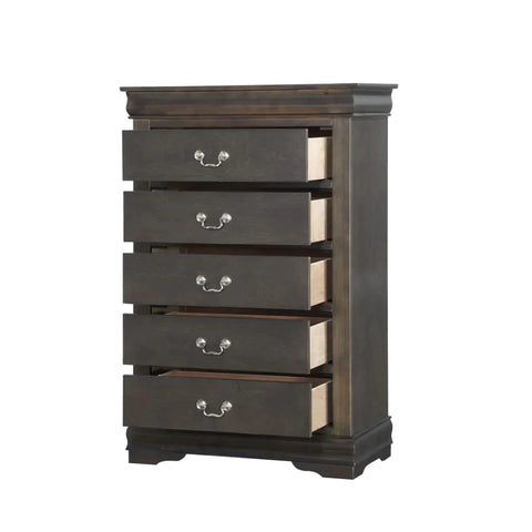 Louis Philippe Dark Gray Chest Model 26796 By ACME Furniture