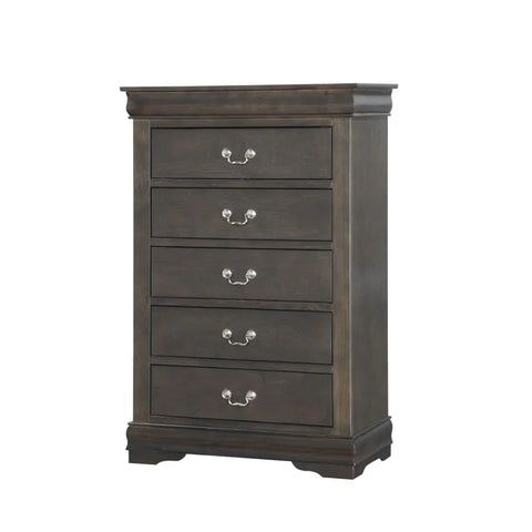 Louis Philippe Dark Gray Chest Model 26796 By ACME Furniture