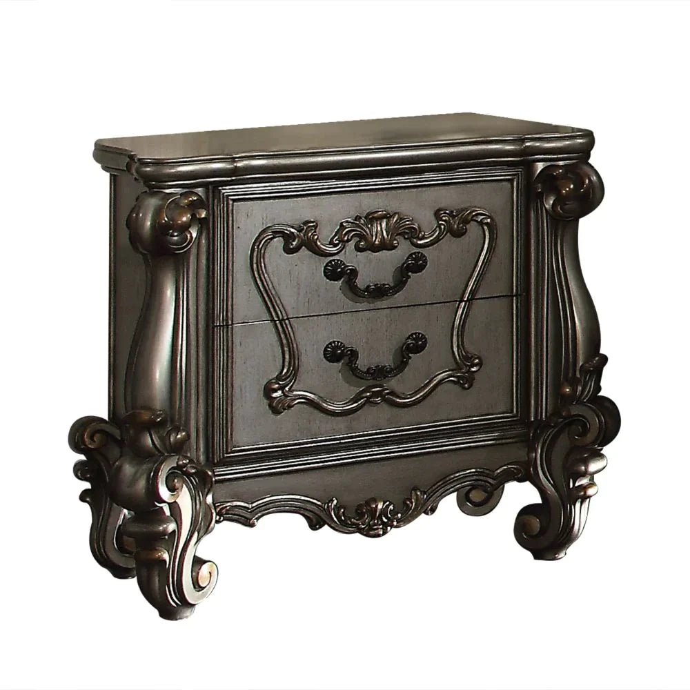 Versailles Antique Platinum Nightstand Model 26843 By ACME Furniture
