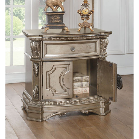ACME Northville Antique Silver Finish Northville Nightstand Model 26935