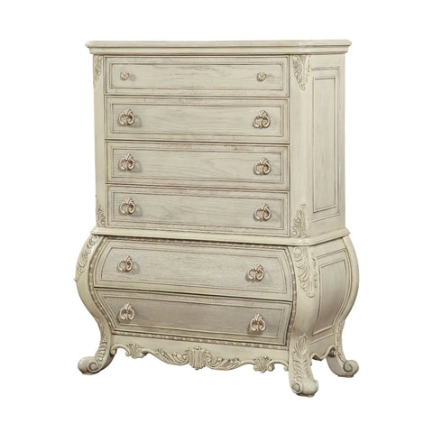 Ragenardus Antique White Chest Model 27016 By ACME Furniture