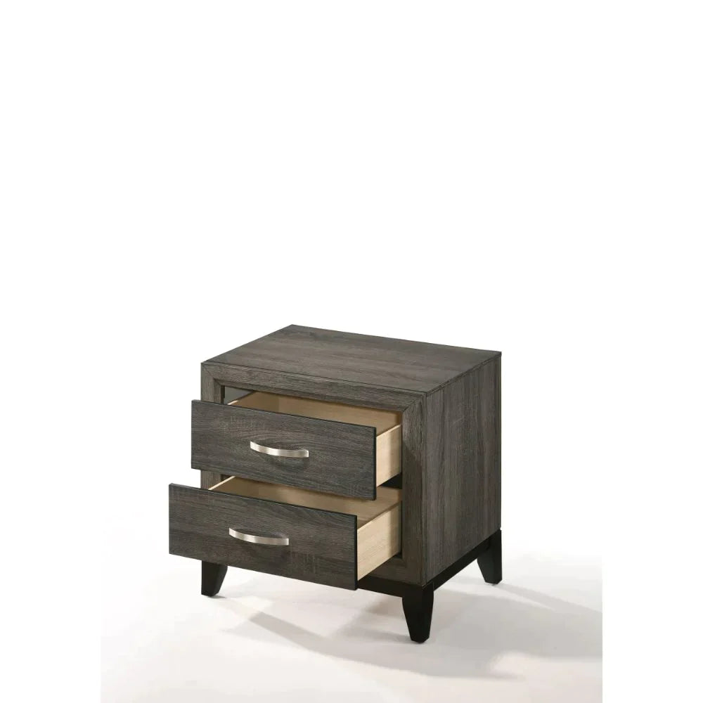 Valdemar Weathered Gray Nightstand Model 27053 By ACME Furniture