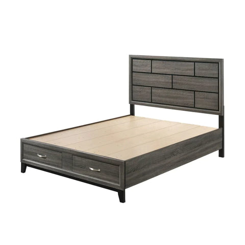 Valdemar Weathered Gray Queen Bed Model 27060Q By ACME Furniture