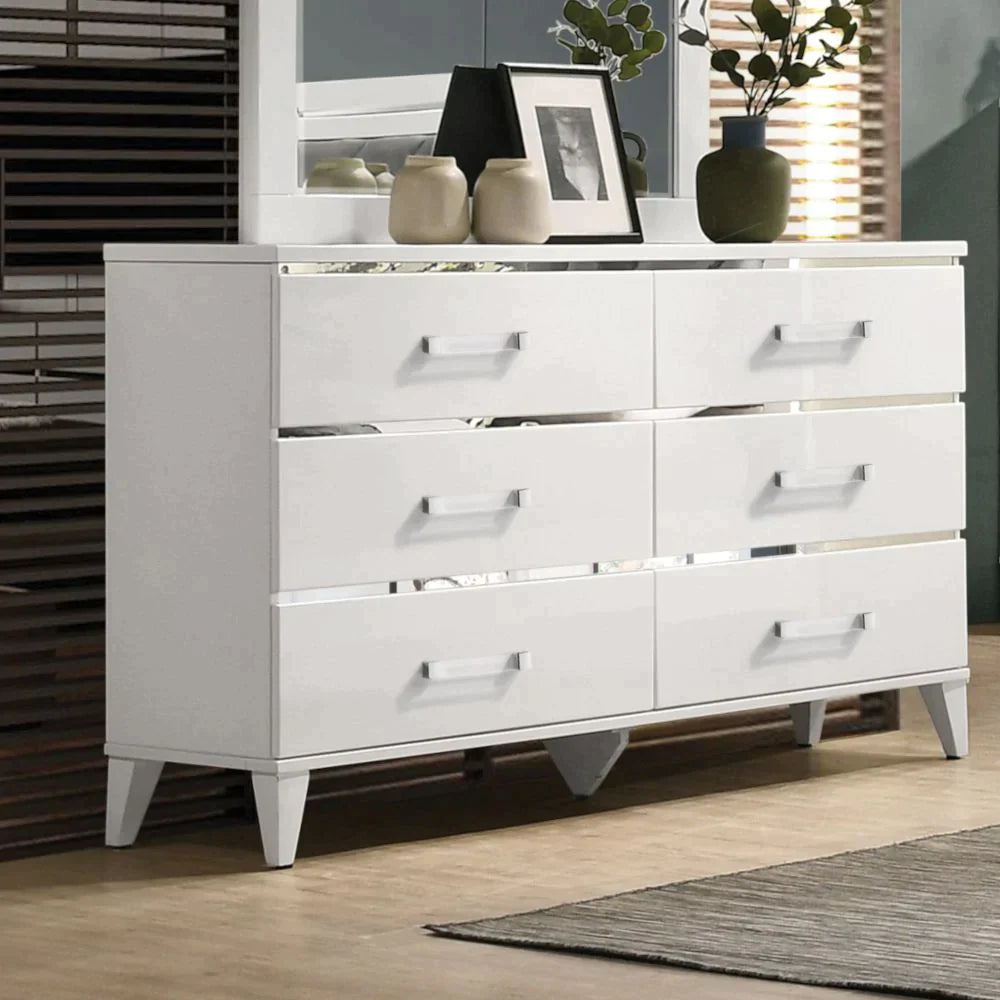 Chelsie White Finish Dresser Model 27395 By ACME Furniture