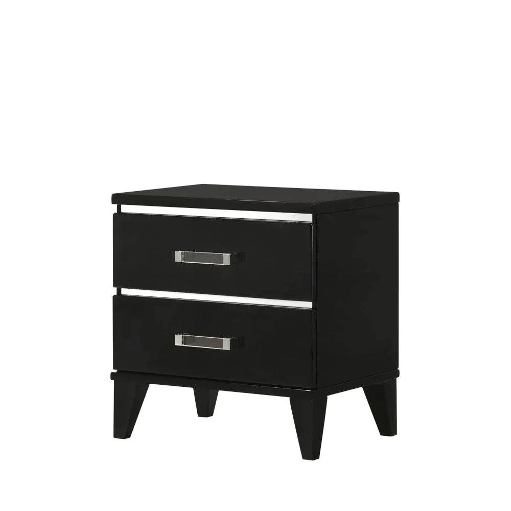 Chelsie Black Finish Nightstand Model 27413 By ACME Furniture