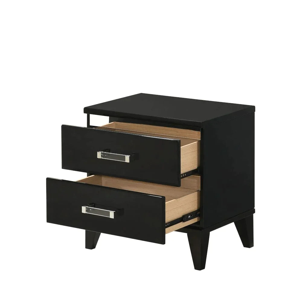 Chelsie Black Finish Nightstand Model 27413 By ACME Furniture