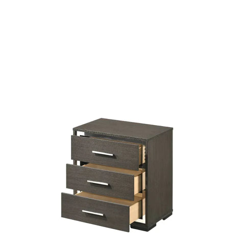 Escher Gray Oak Nightstand Model 27653 By ACME Furniture