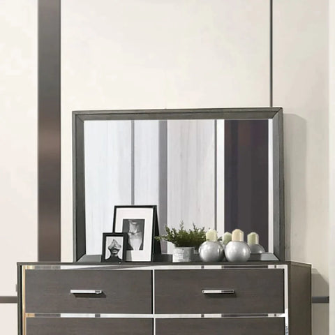 Escher Gray Oak Mirror Model 27654 By ACME Furniture