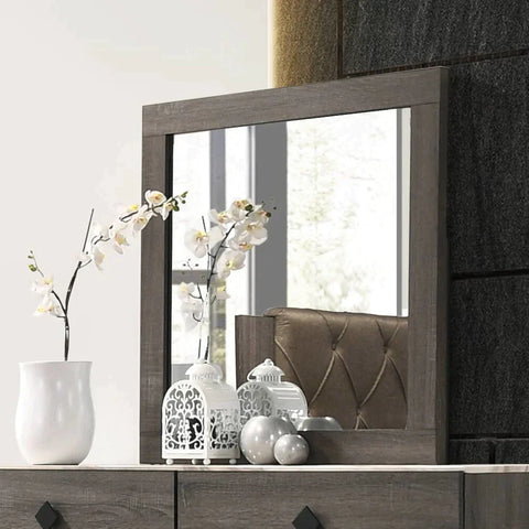 Avantika Rustic Gray Oak Mirror Model 27674 By ACME Furniture