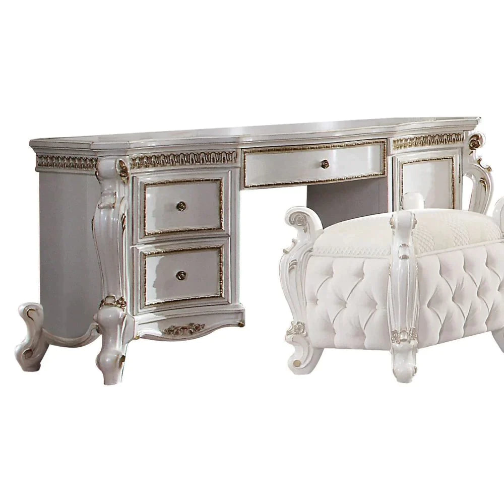 Picardy Antique Pearl Vanity Desk Model 27884 By ACME Furniture