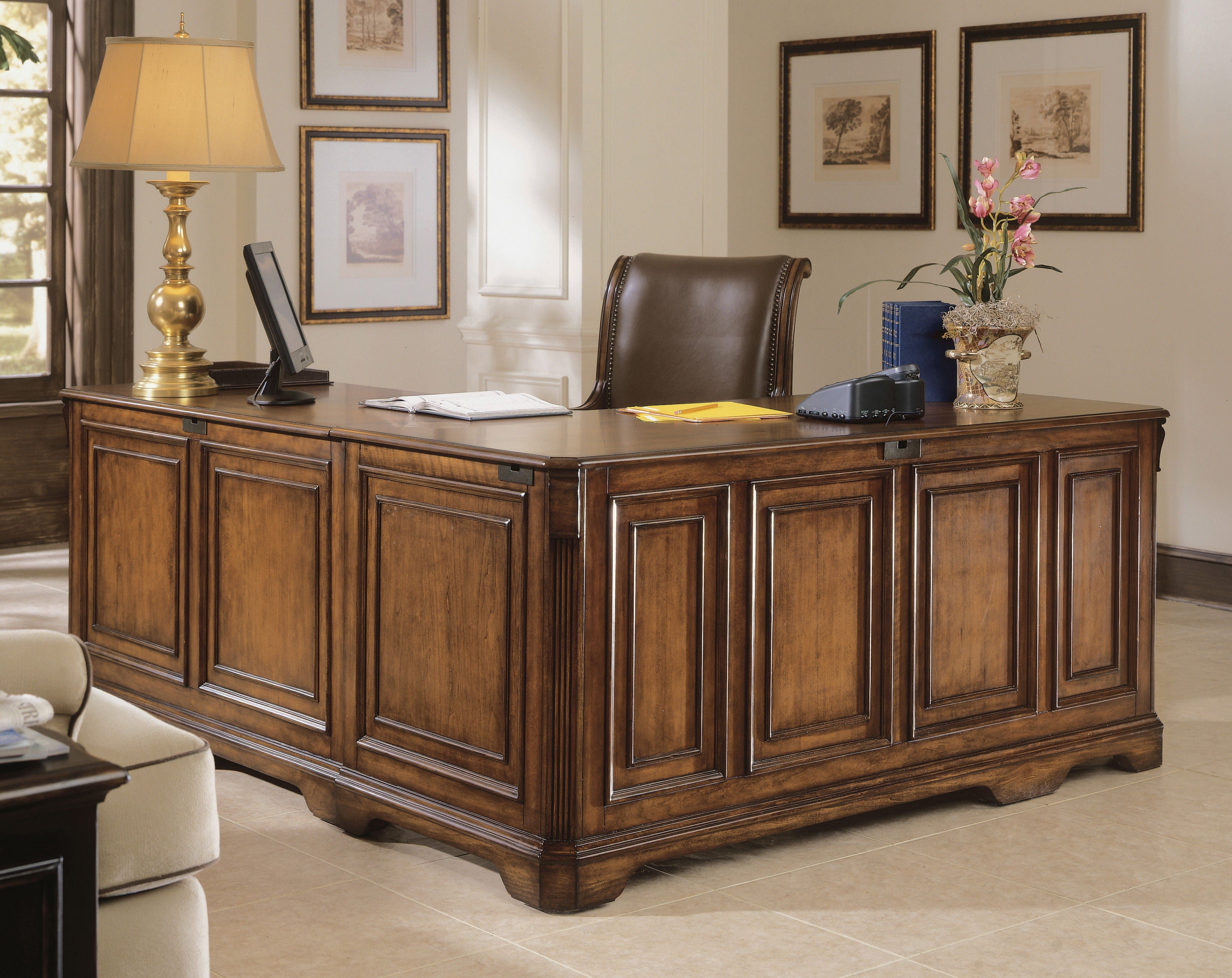 Hooker Furniture Home Office Brookhaven Executive L Right Return