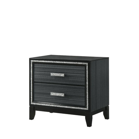 Haiden Weathered Black Finish Nightstand Model 28433 By ACME Furniture