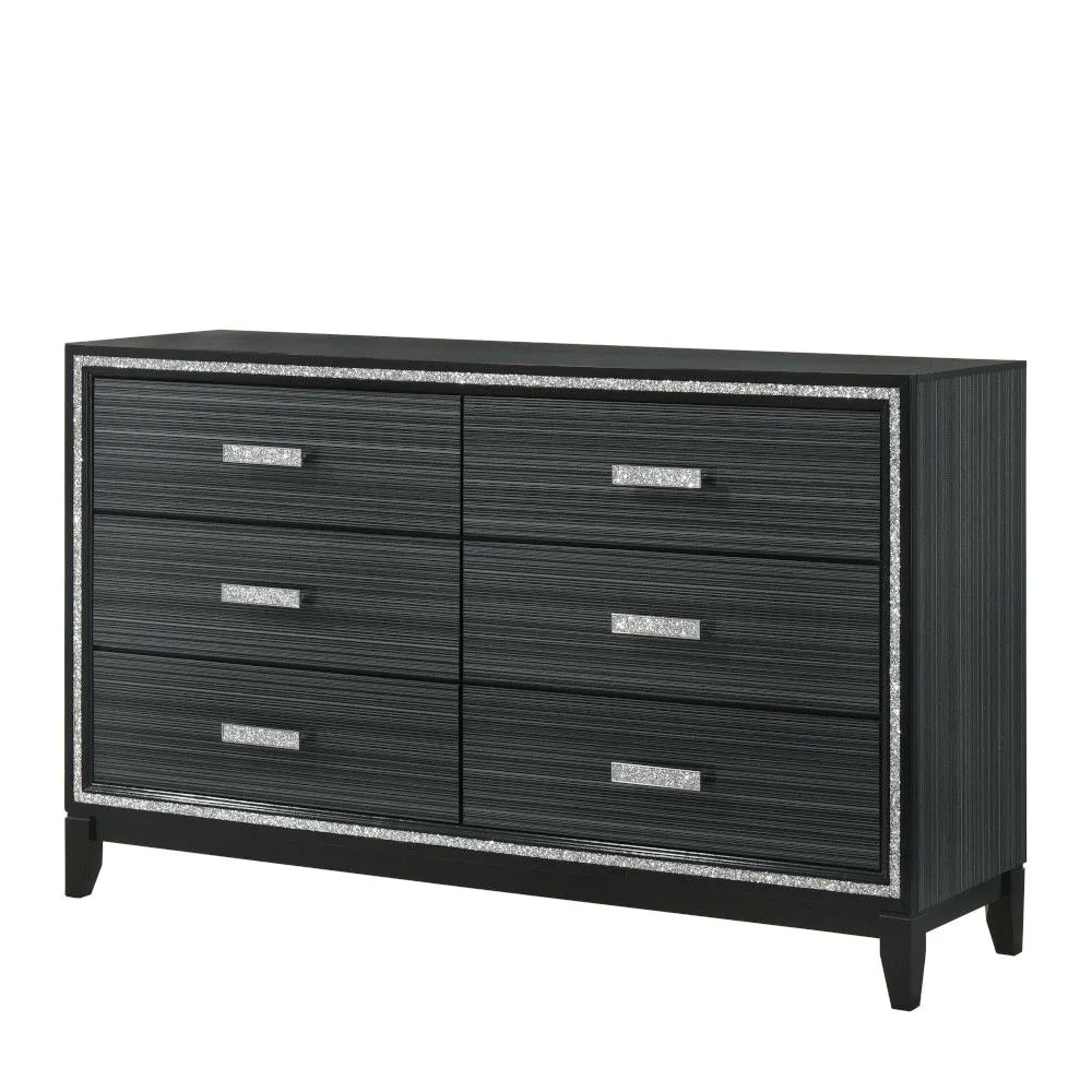 Haiden Weathered Black Finish Dresser Model 28435 By ACME Furniture