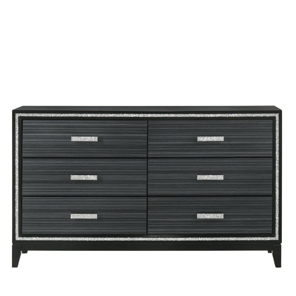 Haiden Weathered Black Finish Dresser Model 28435 By ACME Furniture