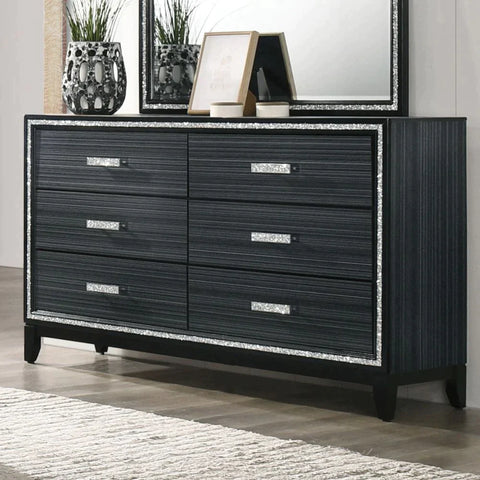 Haiden Weathered Black Finish Dresser Model 28435 By ACME Furniture