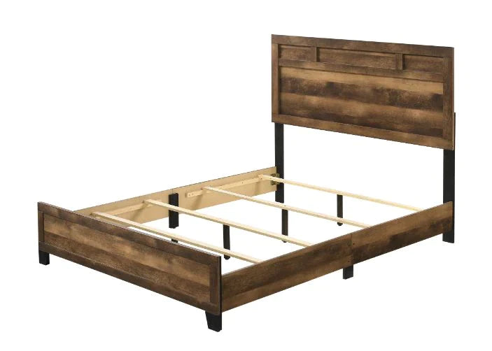 Morales Rustic Oak Finish Queen Bed Model 28600Q By ACME Furniture