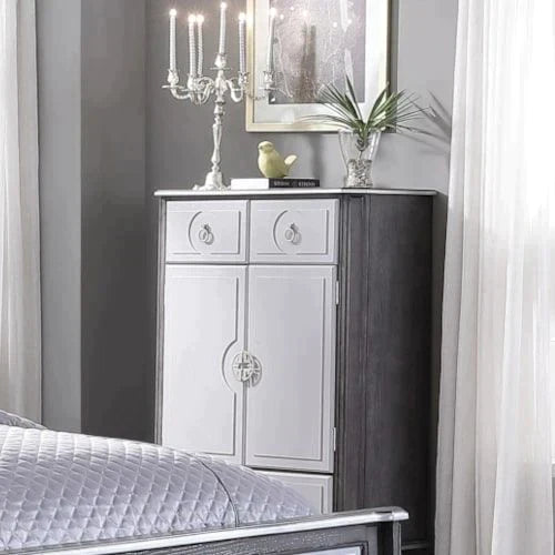 House Beatrice Charcoal & Light Gray Finish Chest Model 28816 By ACME Furniture