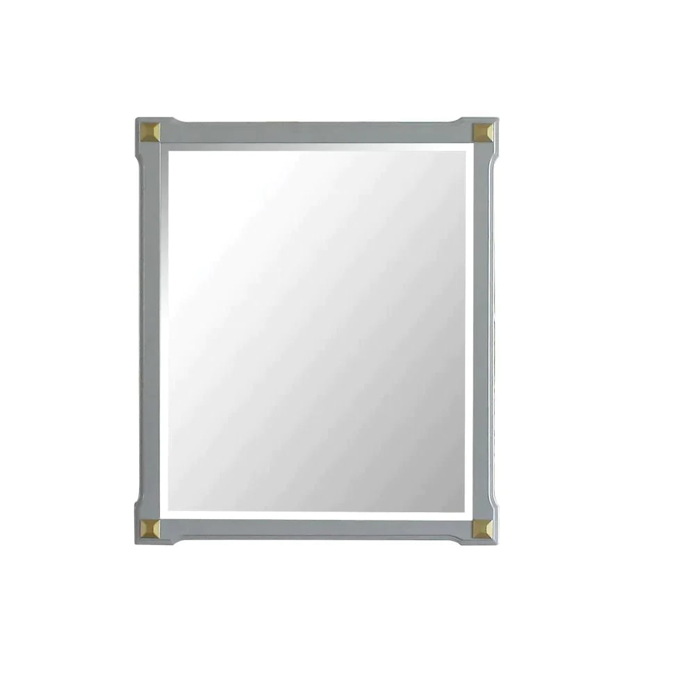 House Marchese Pearl Gray Finish Mirror Model 28864 By ACME Furniture