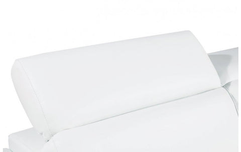 296 White Sofa – Genuine LeatherModel:  296-WHITE-S
