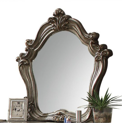 ACME Versailles Antique Platinum Finish Versailles Mirror Model 26844