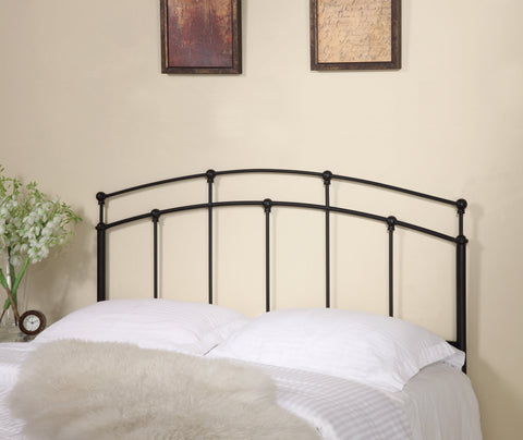 Coaster Bryant Full/Queen Metal Arched Headboard Black Model 300190QF