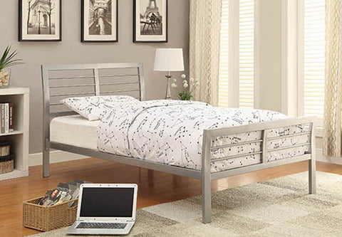 Coaster Cooper Twin Metal Bed Silver Model 300201T