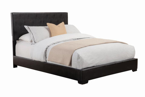 Coaster Conner Queen Upholstered Panel Bed Black Model 300260Q