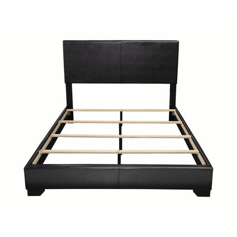 Coaster Conner Queen Upholstered Panel Bed Black Model 300260Q