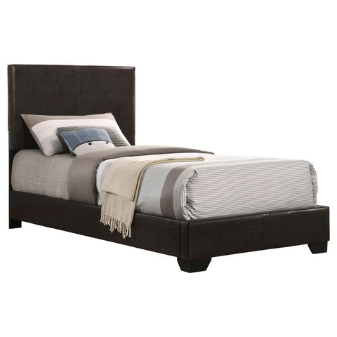 Coaster Conner Twin Upholstered Panel Bed Dark Brown Model 300261T