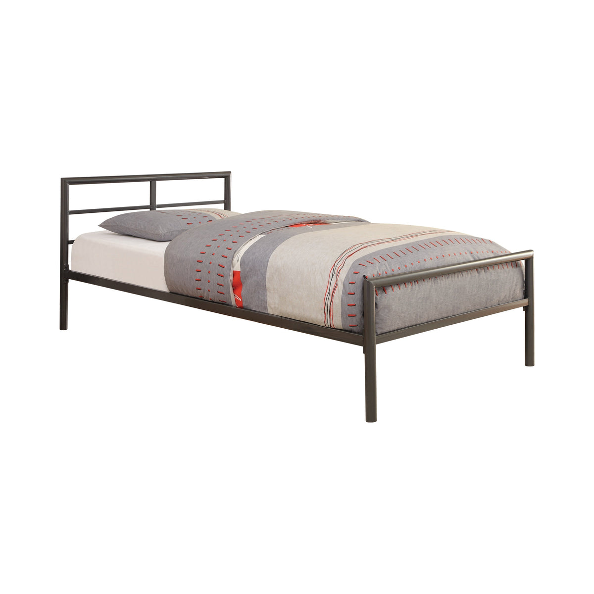 Coaster Fisher Twin Metal Bed Gunmetal Model 300279T