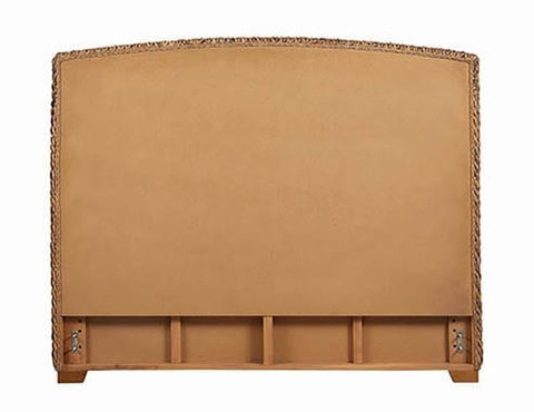 Coaster Laughton Eastern King Hand-Woven Banana Leaf Bed Amber Model 300501KE