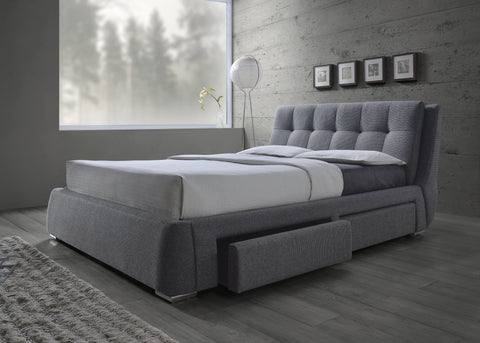 Coaster Fenbrook Queen Tufted Upholstered Storage Bed Grey Model 300523Q