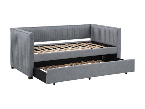 Coaster Brodie Upholstered Twin Daybed with Trundle Grey Model 300554
