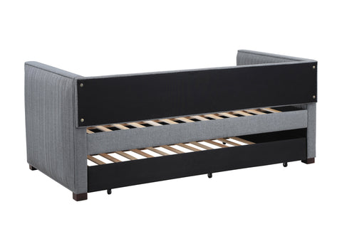 Coaster Brodie Upholstered Twin Daybed with Trundle Grey Model 300554